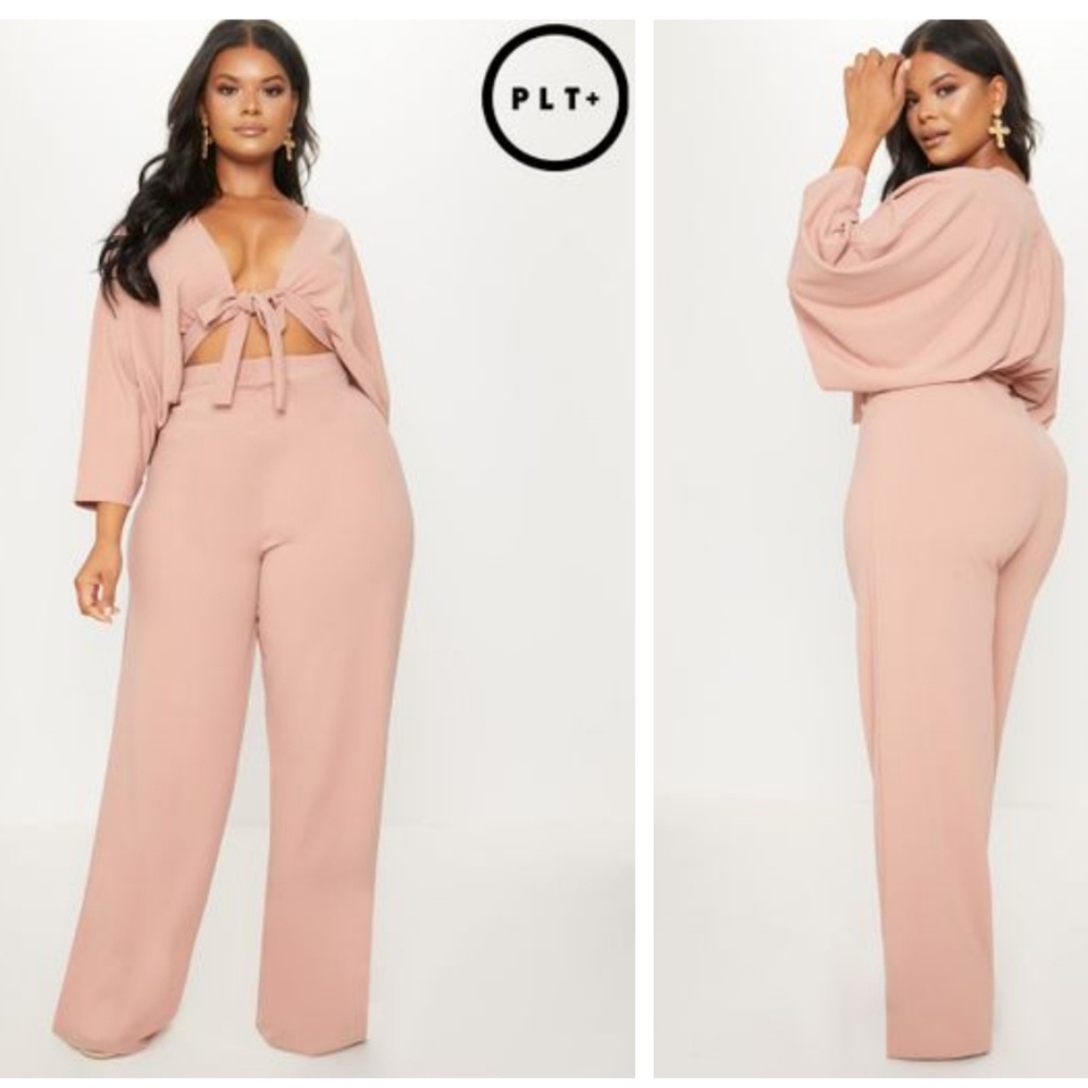 NWT Blush Batwing Cut Out Jumpsuit